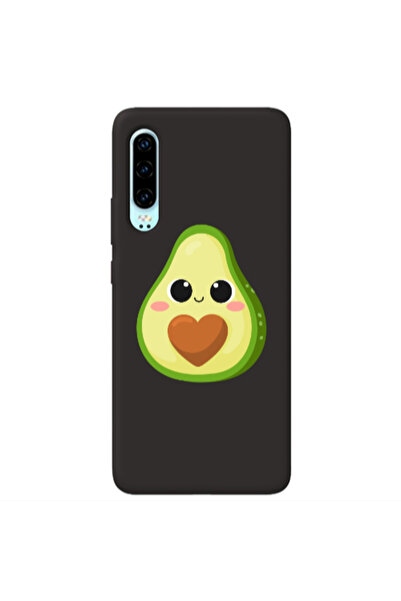 Other Huawei P30 Baby avocado Black Colored Silicone TPU Θήκη