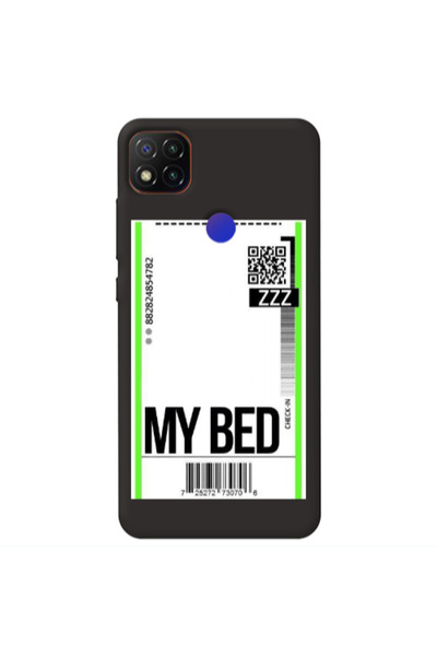 Other Xiaomi Redmi 9c My Bed ZZZ Black Colored Silicone TPU Θήκη