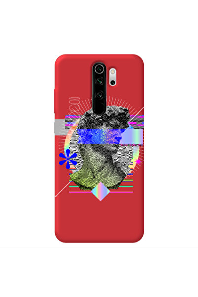 Other Xiaomi Redmi Note 8 Pro Statue pixels Red Colored Silicone TPU Θήκη