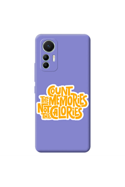 Other Xiaomi Mi 12 Lite Count the memories not the calories Purple Colored Si...