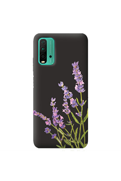 Other Xiaomi Poco M3 Flowers 8 Black Colored Silicone TPU Θήκη