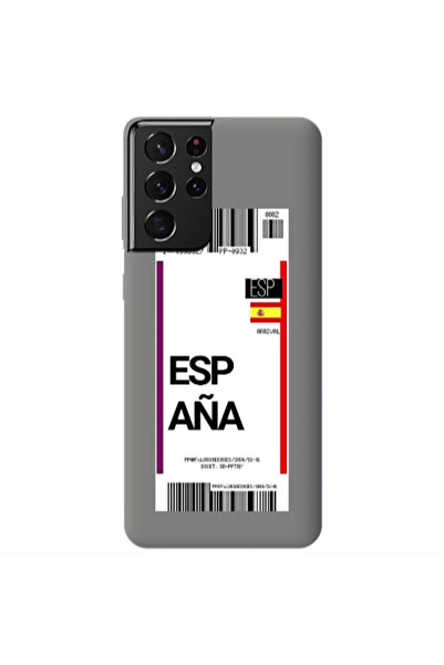 Other Samsung S21 Ultra Espana Arrival Grey Colored Silicone TPU Θήκη