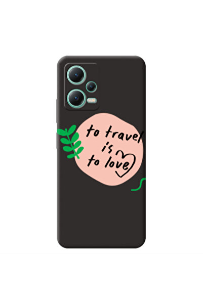 Other Xiaomi Redmi Note 12 Pro 5G To Travel is to Love Black Colored Silicone...