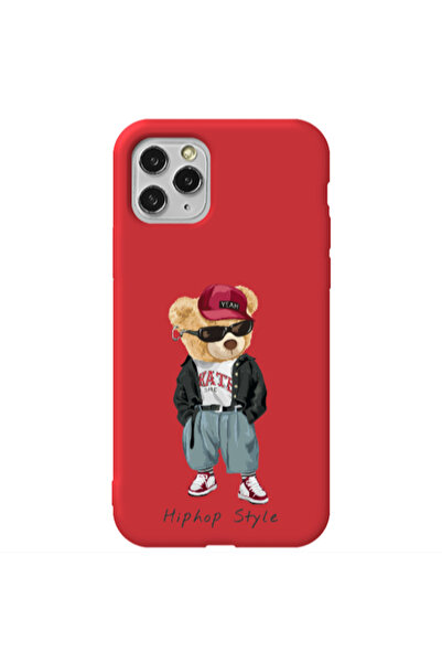 Other Apple iPhone 11 Pro Hip hop style Red Colored Silicone TPU Θήκη