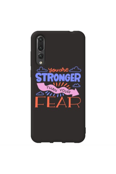 Other Huawei P20 Pro You are Stronger Black Colored Silicone TPU Θήκη