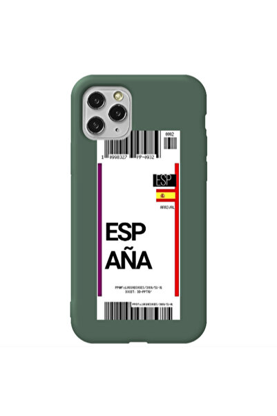 Other Apple iPhone 11 Pro Max Espana Arrival Dark Green Colored Silicone TPU ...