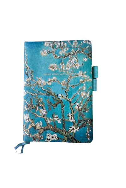 OEM Agendă din carton, Flori de Migdal de Vincent van Gogh, pagini liniate, m...