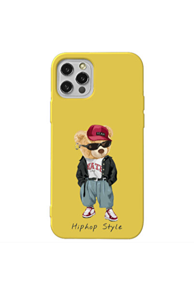 Other Apple iPhone 12 Pro Hip hop style Yellow Colored Silicone TPU Θήκη