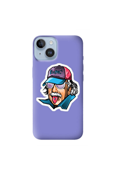 Other Apple iPhone 14 Einstein Purple Colored Silicone TPU Θήκη