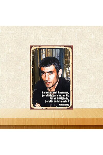 HD POSTER Yılmaz Güney Paranla Şeref Kazanma 20-30 Cm Retro Ahşap Tablo Tkfx4873