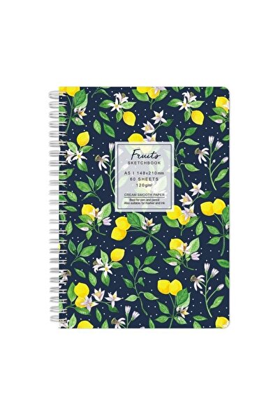 MC Micostore Blocnotes A5, 60 file, 120g, velin, cu spirală, 14.8x21cm, fruct...