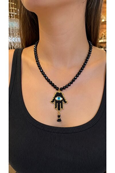 Afrika Butik Kristal Boncuk Miyuki Fatma Ana Eli Kolye