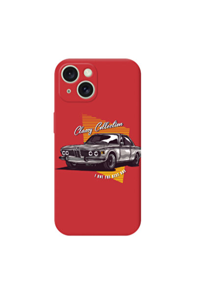 Other Apple iPhone 15 Plus Classy Collection Red Colored Silicone TPU Θήκη