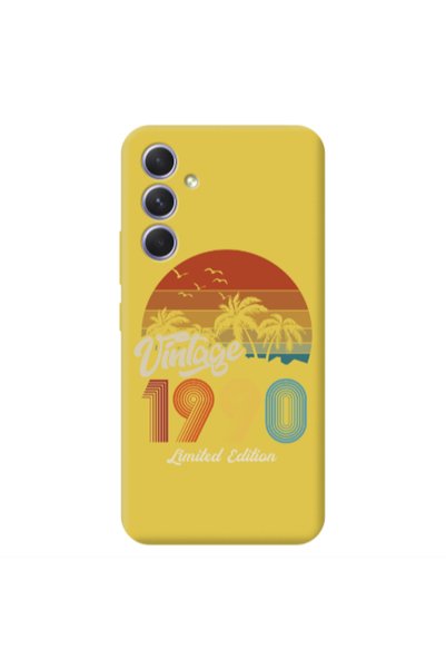 Other Samsung A56 Vintage Yellow Colored Silicone TPU Θήκη