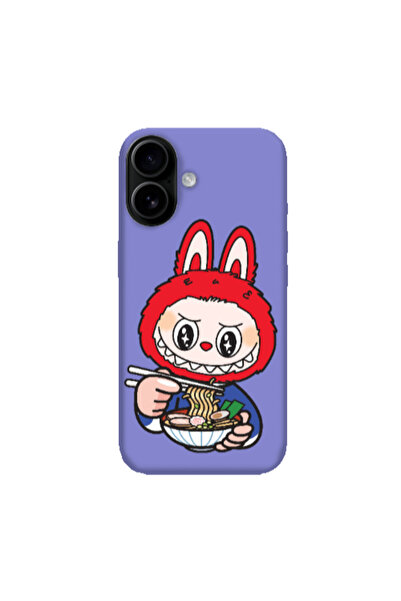 Other Apple Iphone 16 plus Labubu 1 Purple Colored Silicone TPU Θήκη