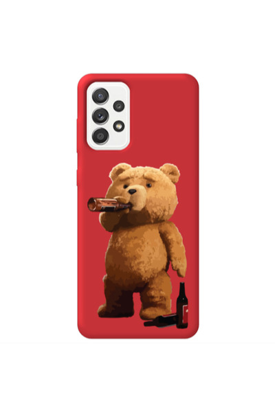 Other Samsung A13 4G Beer Time Red Colored Silicone TPU Θήκη