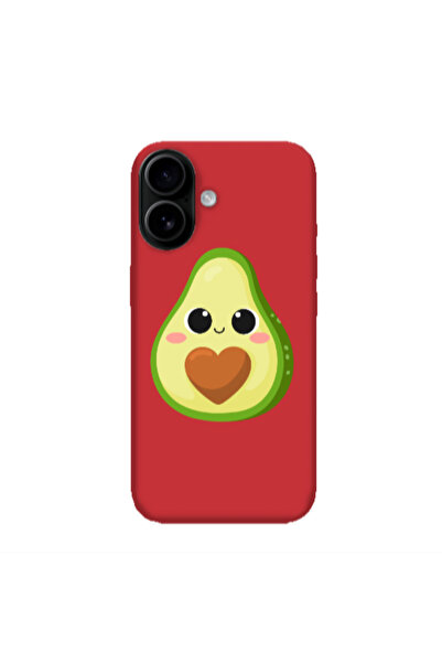 Other Apple Iphone 16 plus Baby avocado Red Colored Silicone TPU Θήκη