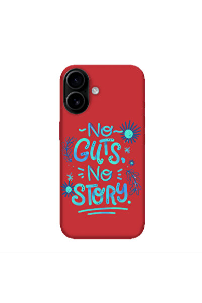 Other Apple Iphone 16 plus No guts no story Red Colored Silicone TPU Θήκη