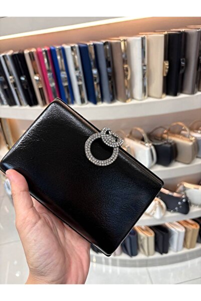 Çanta Trend Women's Stone Detailed Evening Dress Bag Length 16 Width 10.5 cm