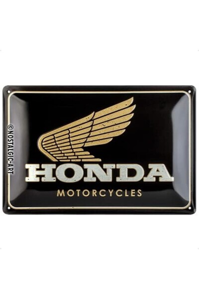 Nostalgic Art Nostalgic-Art Retro sac levha, Honda – motosiklet tutkunları iç...