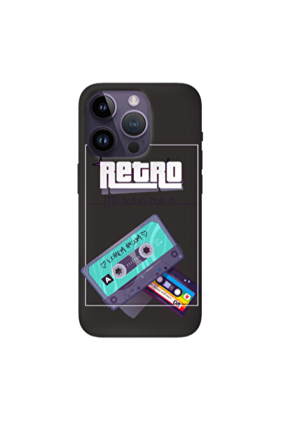 Other Apple iPhone 14 Pro Max Mixtapes Black Colored Silicone TPU Θήκη