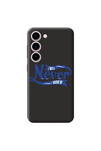 Other Samsung S23 Plus I Will Never Grow Up Black Colored Silicone TPU Θήκη