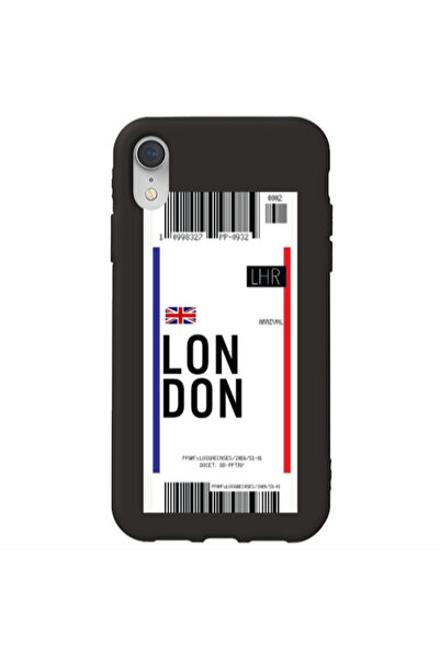 Other Apple iPhone Xr London Arrival Black Colored Silicone TPU Θήκη