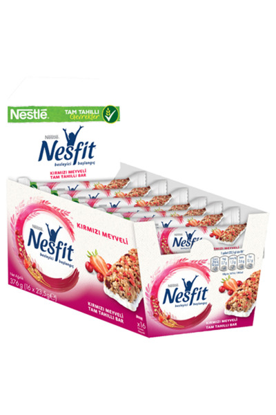 Nesfit Nestlé Tam Tahıl Bar Kırmızı Meyveli 23 g 6'li Avantaj Paketi