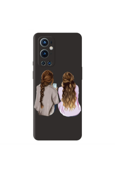 Other Oneplus 9 Pro Friends Black Colored Silicone TPU Θήκη