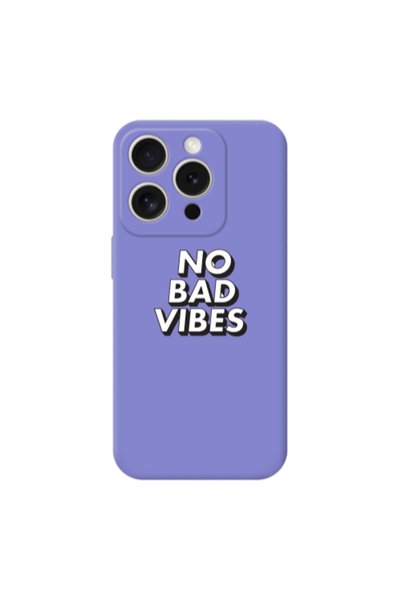 Other Apple iPhone 15 Pro Max No bad vibes Purple Colored Silicone TPU Θήκη