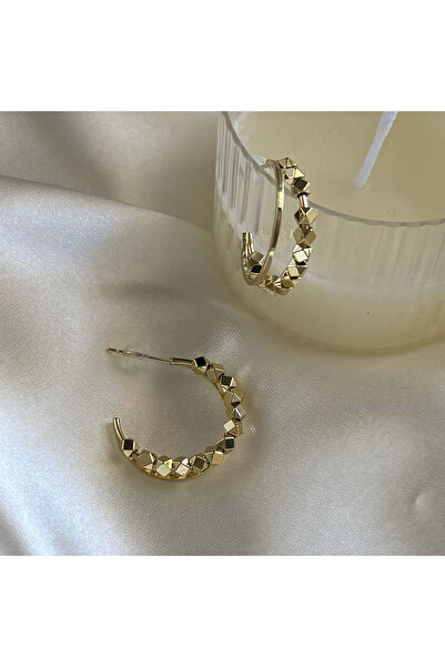 Leora Atelier Küp Dorika Detaylı Halka Küpe