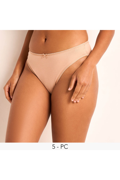 FAV Set of 5 - Bikini Briefs with Lace Trim