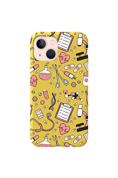 Other Apple iPhone 13 Laboratory Yellow Colored Silicone TPU Θήκη