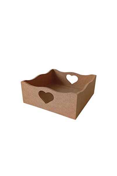st koleksiyon hobi antika Mdf Paintable Decorative Heart Napkin Holder