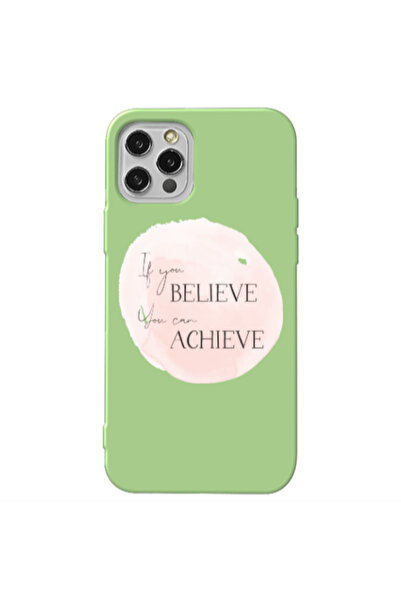 Other Apple iPhone 12 Pro Max If You Believe Light Green Colored Silicone TPU...