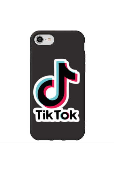 Other Apple iPhone SE 2020 Tik Tok Black Colored Silicone TPU Θήκη