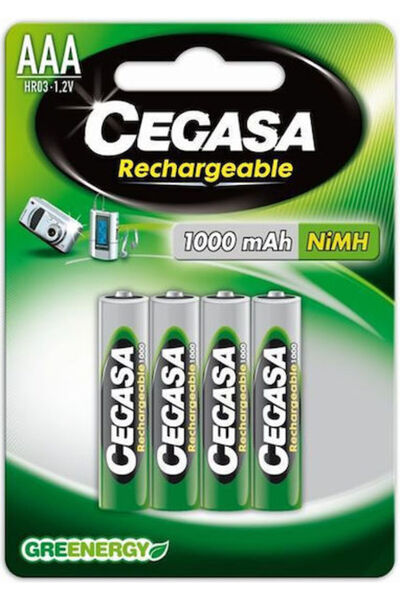 Other Cegasa Cegasa Επαναφορτιζόμενη Μπαταρία AAA Ni-MH 1000mAh 1.2V 2 τεμάχια