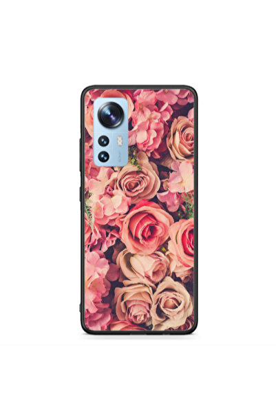 Other Xiaomi Mi 12 Bud Roses Black Glossy Θήκη