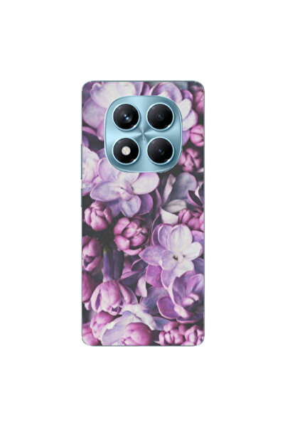 Other Xiaomi Redmi Note 14 Pro Purple Flowers Transparent Silicone TPU Θήκη