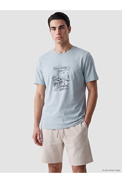 LC Waikiki I Sıfır Roba Yaka Istanbul Printed Men's T-Shirt from Freezen Store