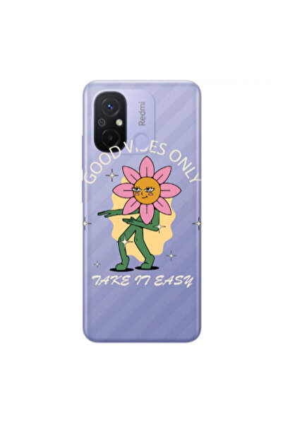 Other Xiaomi Redmi 12C Good Vibes Only Transparent Silicone TPU Θήκη