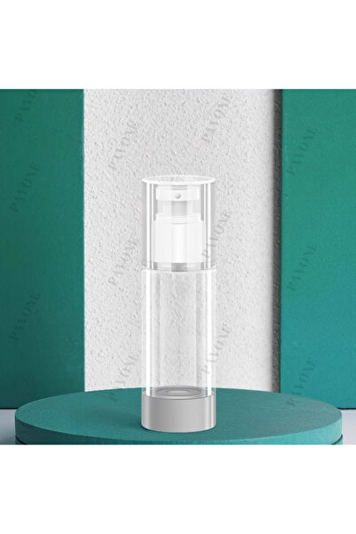 Pavone Boş Airless Krem Şişesi Şeffaf Kozmetik Şişesi Vakumlu Losyon Serum Kr...