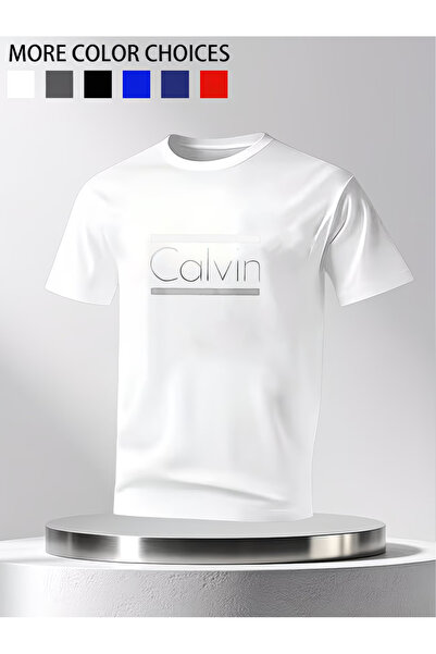 252611 Casual Style Men'S T-Shirt Logo Print Summer Wear Gift for Him