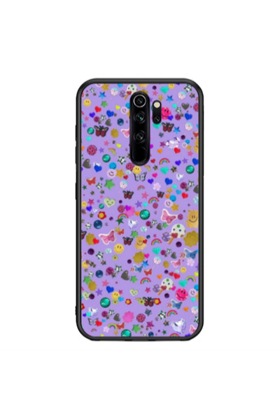 Other Xiaomi Redmi Note 8 Pro Stars and Rainbow Black Glossy Θήκη