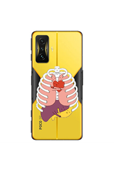 Other Xiaomi Poco F4 Gt Anatomy Transparent Silicone TPU Θήκη
