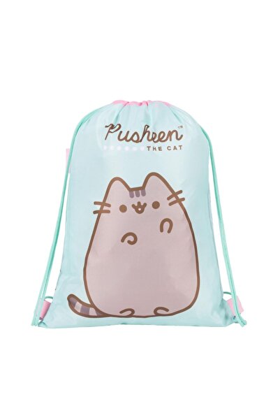 MC Micostore Rucsac cu snur pentru copii St.Majewski Pusheen, 43cm, verde mint