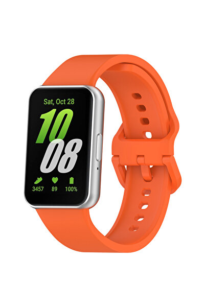 Techsuit Λουράκι Smartwatch W086 για Samsung Galaxy Fit3, ρυθμιζόμενο, πορτοκαλί