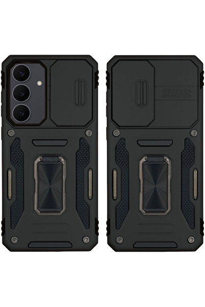 Other Θήκη Ring Armor Camshield Sonique Samsung Galaxy S25 Fe Μαύρο