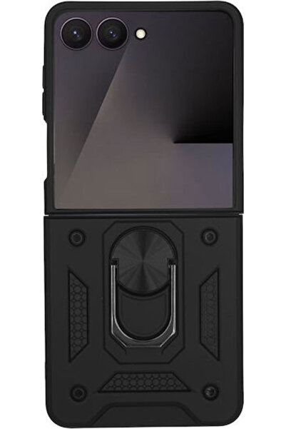 Other Θήκη Ring Armor Campro Sonique Samsung Μεγάλη Οπή Galaxy Z Flip 7 Μαύρο