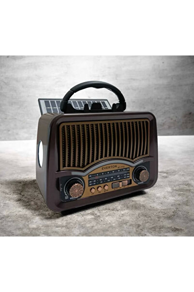 Everton RT-772 Güneş Panelli Nostaljik Radyo Bluetooth Hoparlör Fenerli AM/FM...